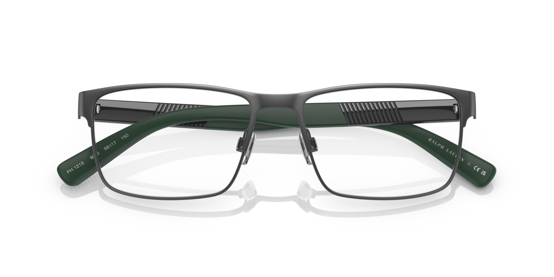 PH1215 Semi Shiny Dark Gunmetal MetalEyeglass Frames for Glasses Direct, Closed View