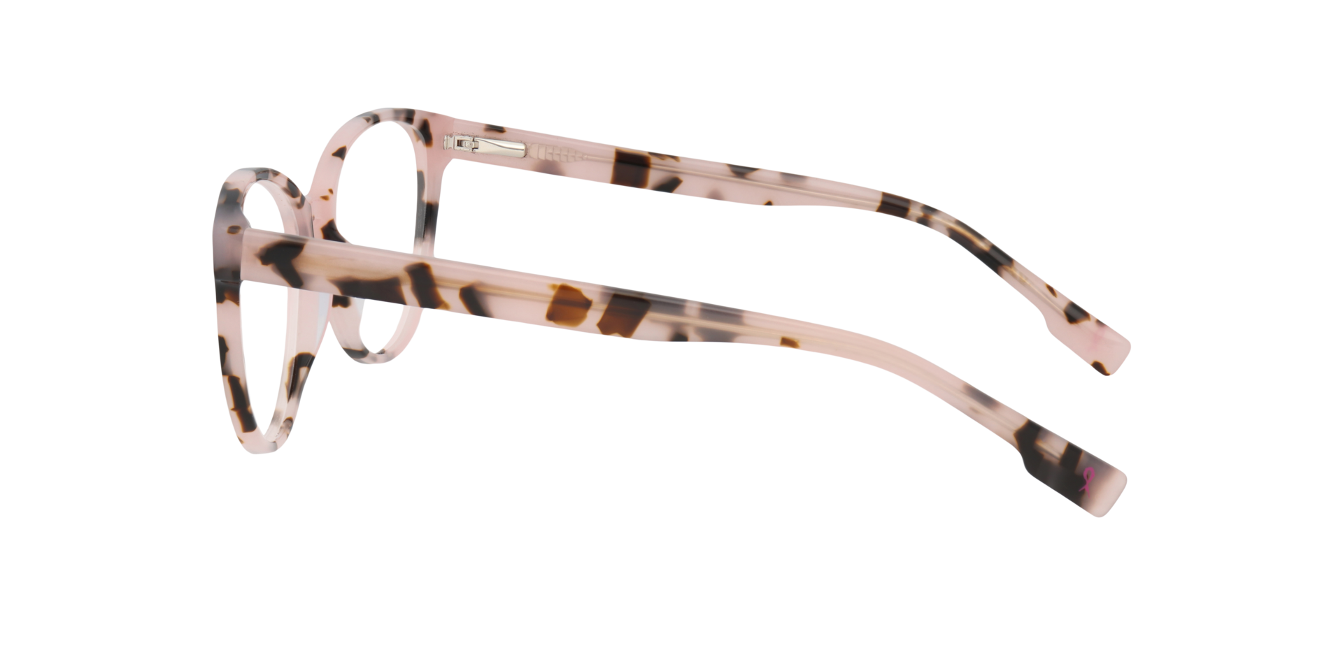 Primrose Pink Havana AcetateEyeglass Frames for Glasses Direct, Side View