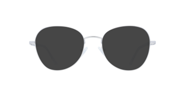Shiny Silver Aida -  Metal Sunglasses
