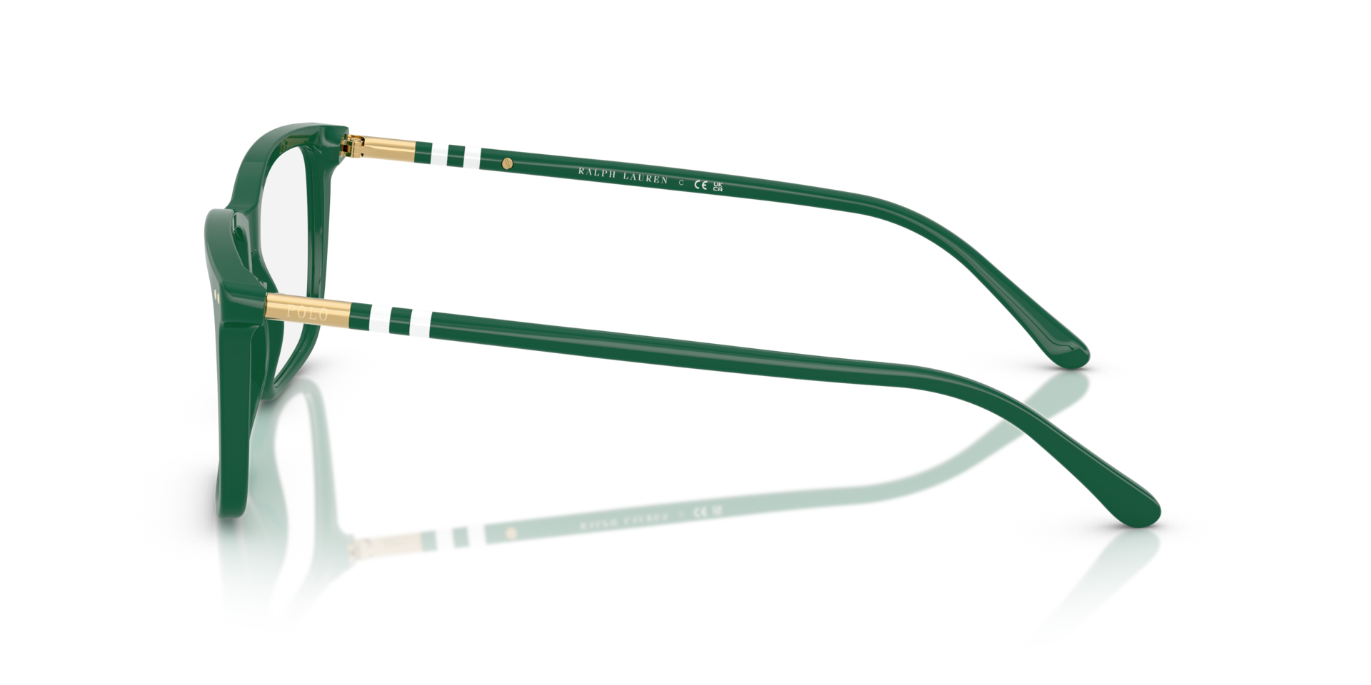 PH2287 Shiny Green AcetateEyeglass Frames for Glasses Direct, Side View