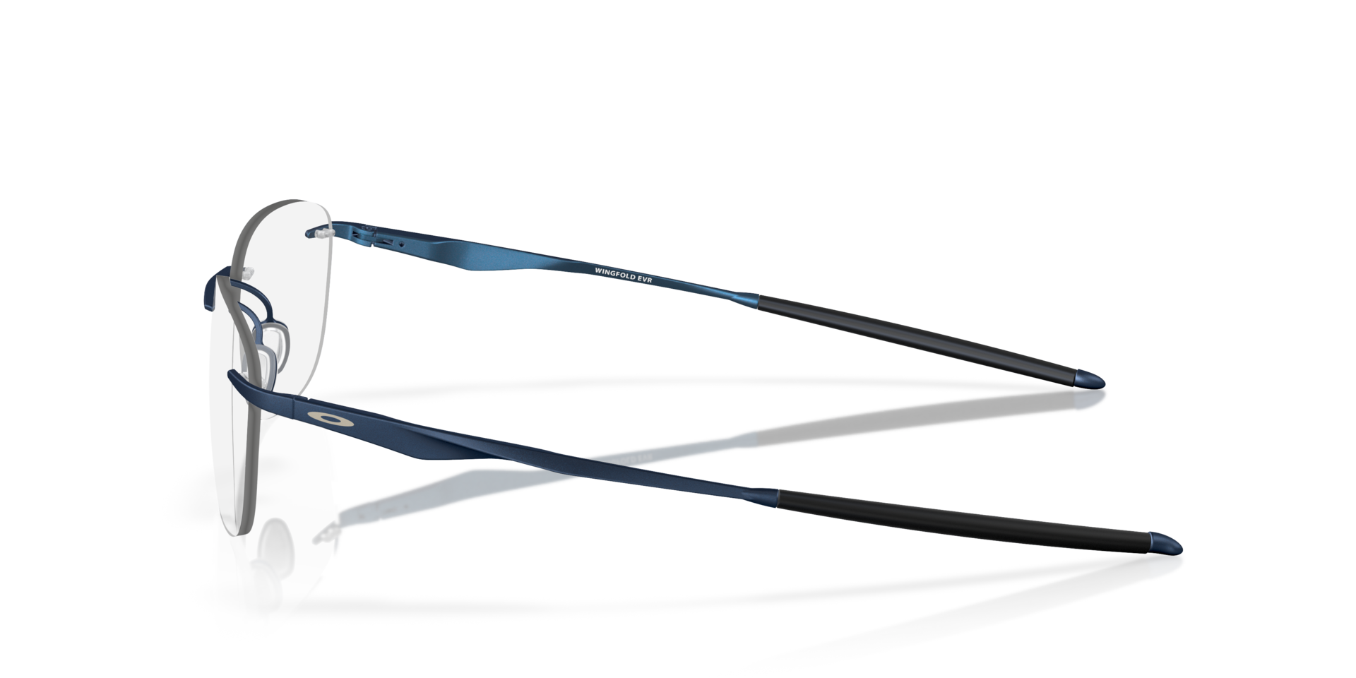 Wingfold™ EVR Satin Midnight TitaniumEyeglass Frames for Glasses Direct, Side View