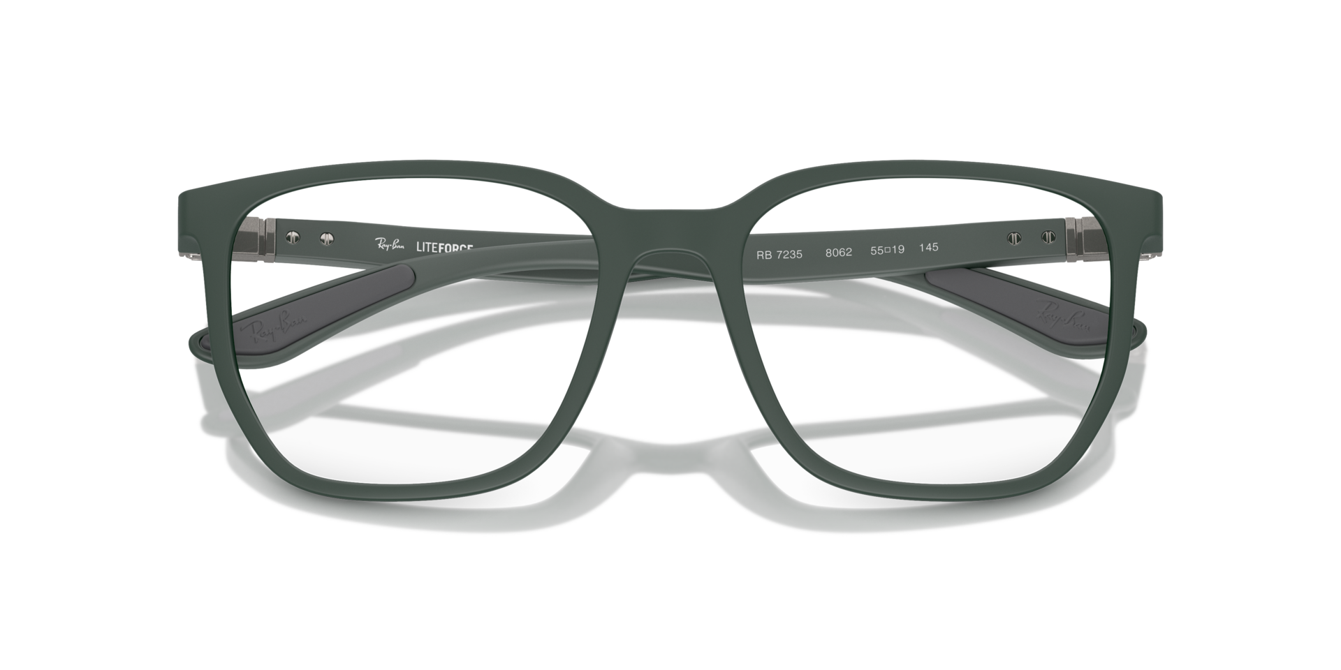 RB7235 Sand Green PlasticEyeglass Frames for Glasses Direct, Closed View