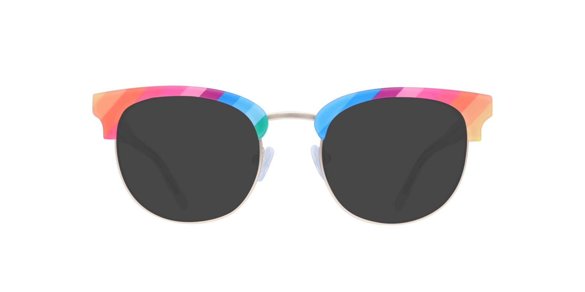 Radiance Clear Crystal & Hd Pattern MetalEyeglass Frames for Glasses Direct, with Tinted Lenses