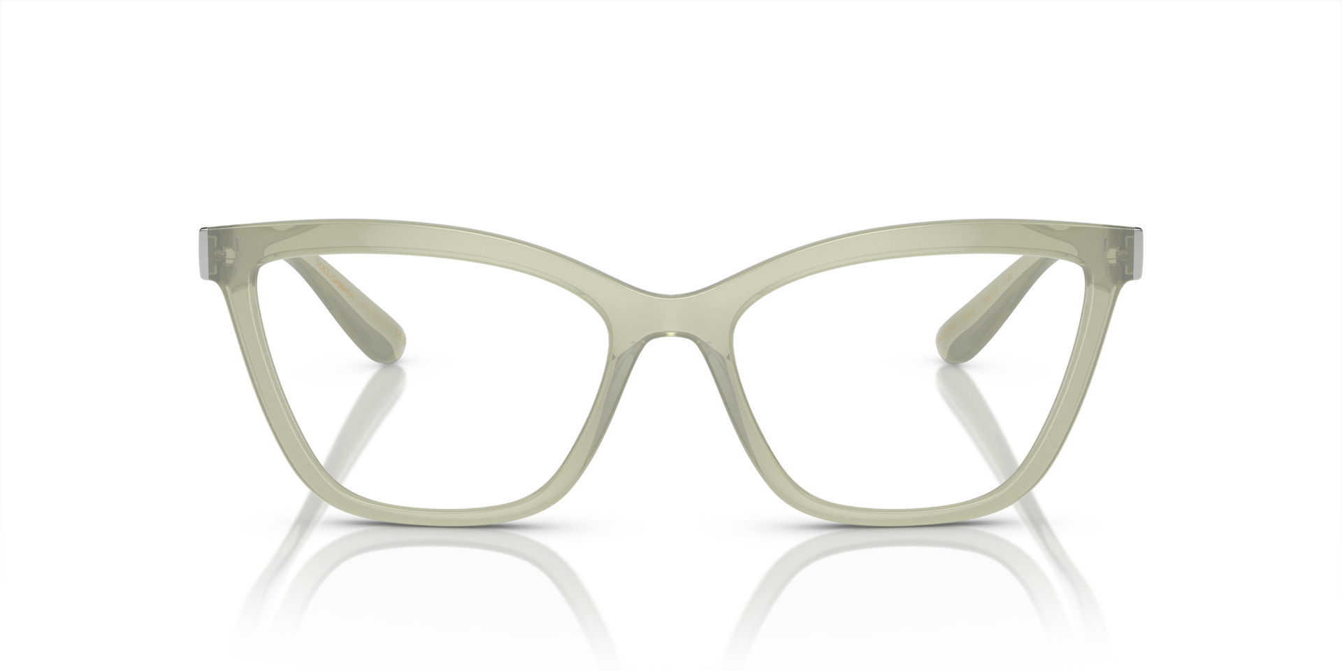 DG5076 Milky Green PlasticEyeglass Frames for Glasses Direct, Front View