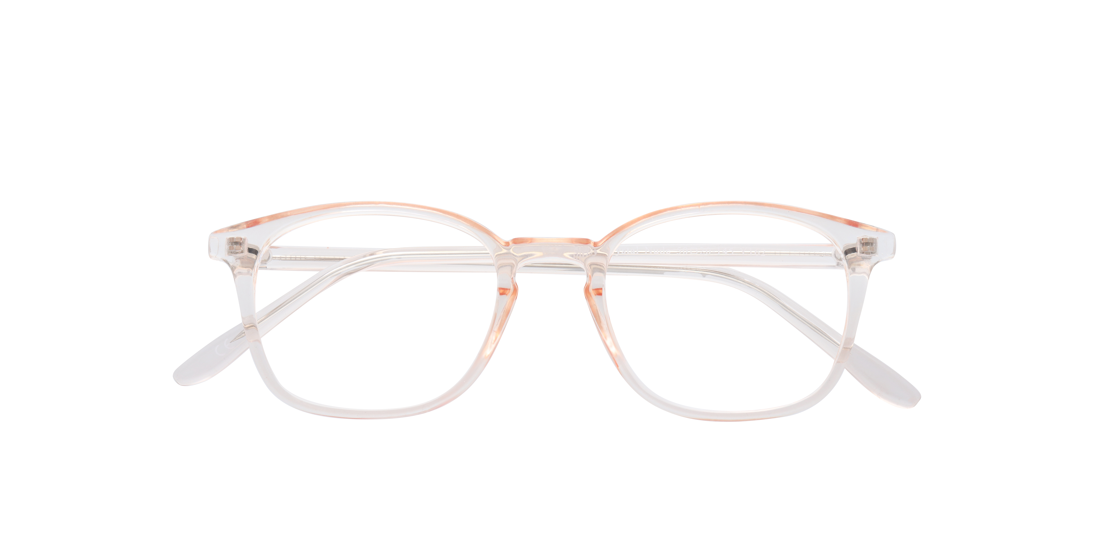 Dax Shiny Crystal Nude PlasticEyeglass Frames for Glasses Direct, Closed View