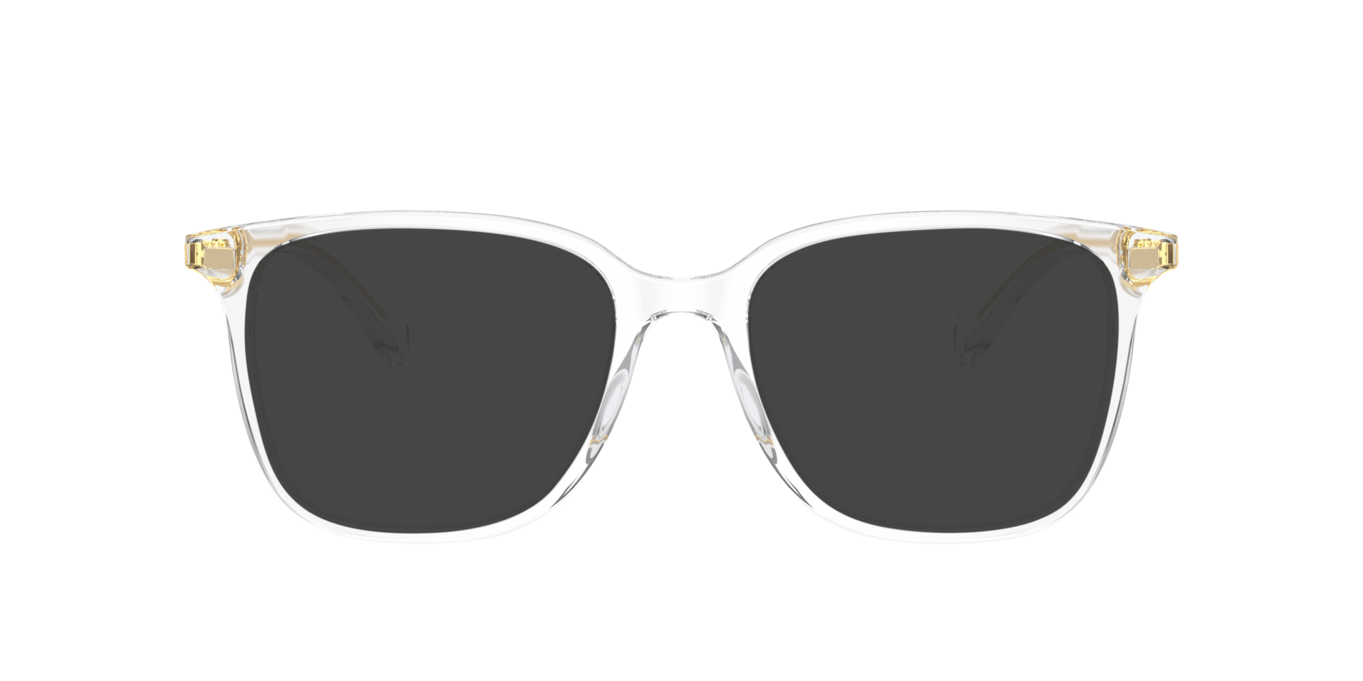 RA7147 Shiny Transparent Crystal AcetateEyeglass Frames for Glasses Direct, with Tinted Lenses