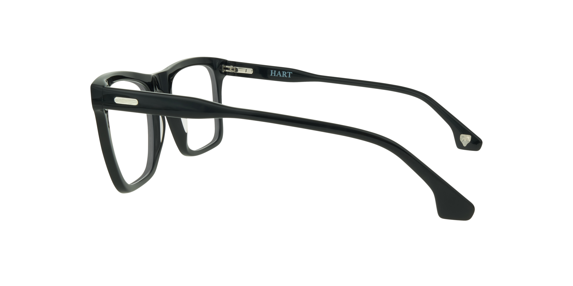 Jagger Black AcetateEyeglass Frames for Glasses Direct, Side View