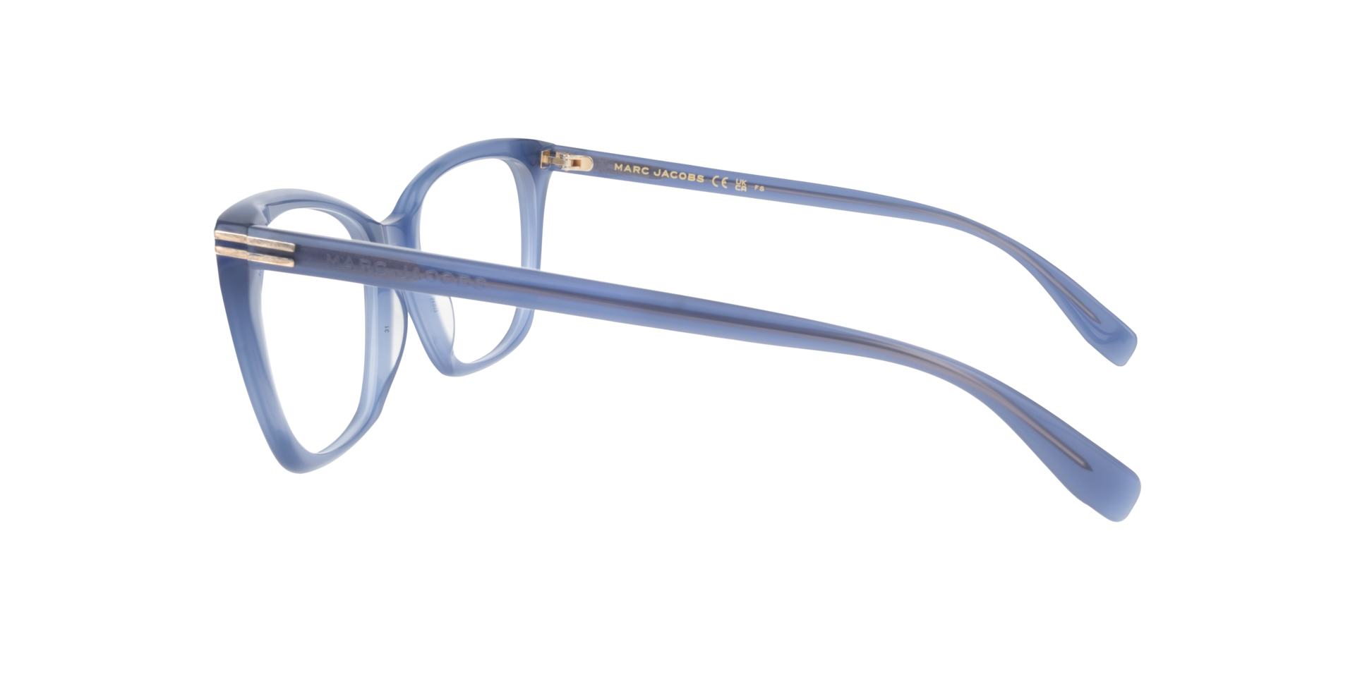 MJ 1096 Blue AcetateEyeglass Frames for Glasses Direct, Side View