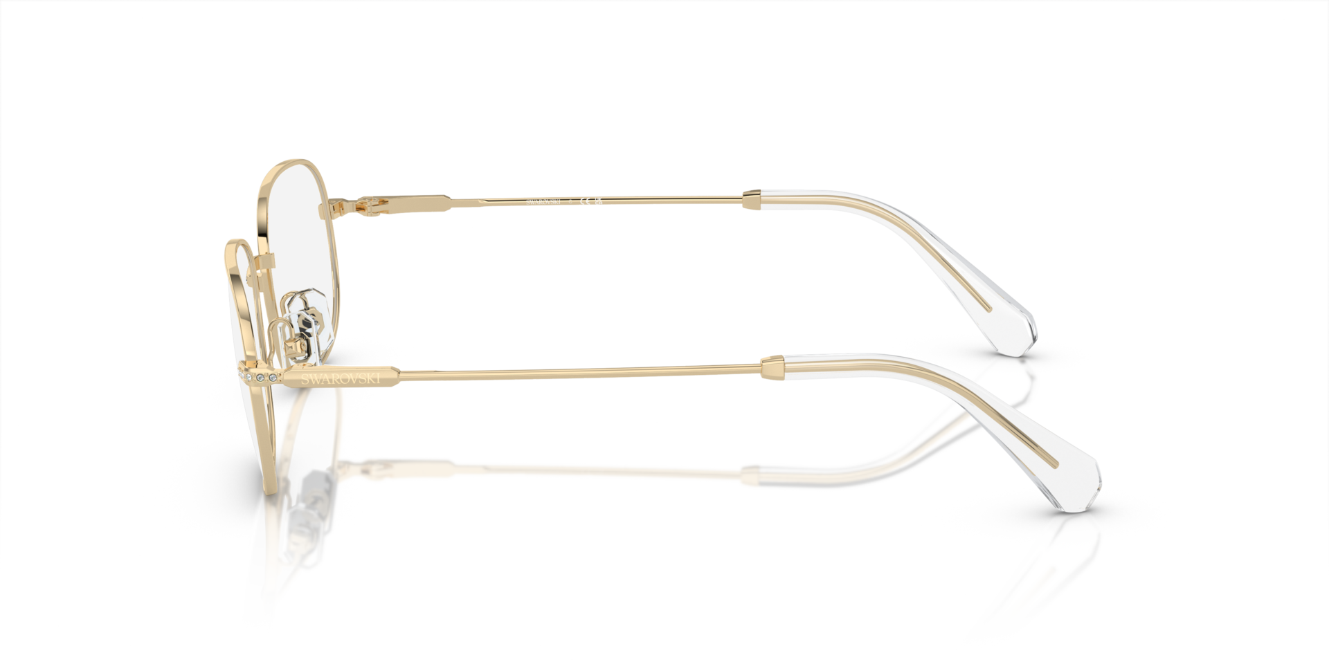 SK1005 Pale Gold MetalEyeglass Frames for Glasses Direct, Side View