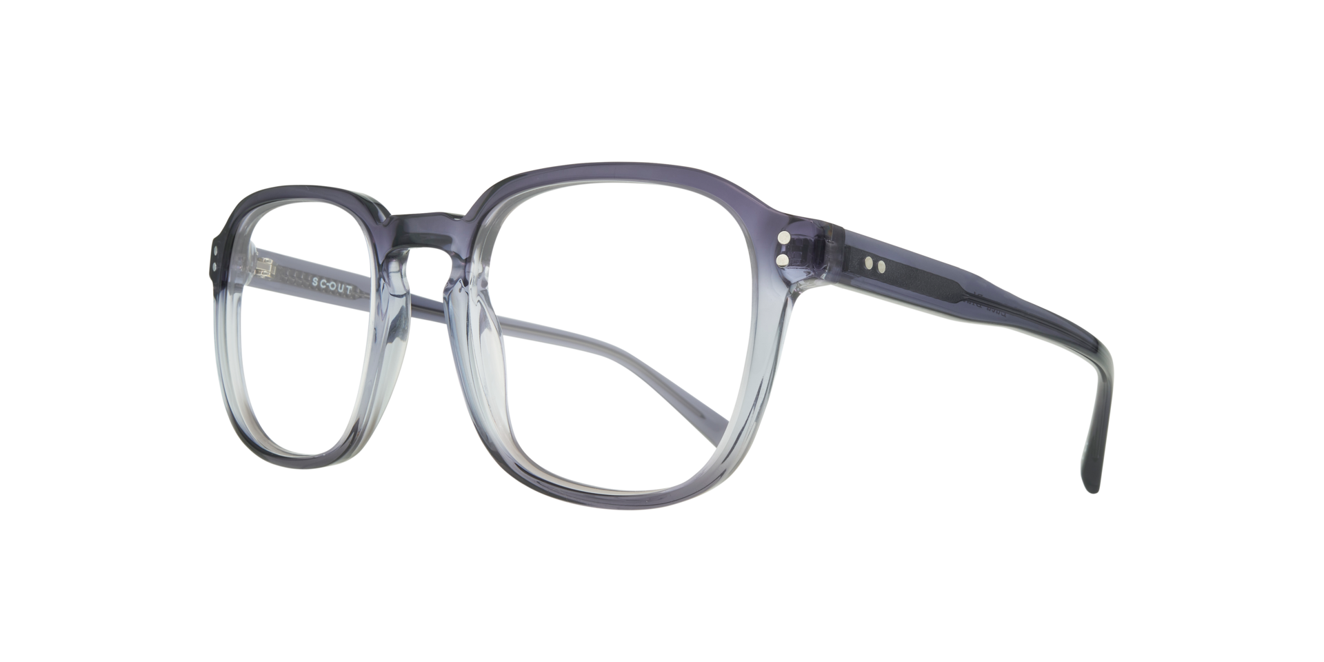 Luca Blue AcetateEyeglass Frames for Glasses Direct, Angle View