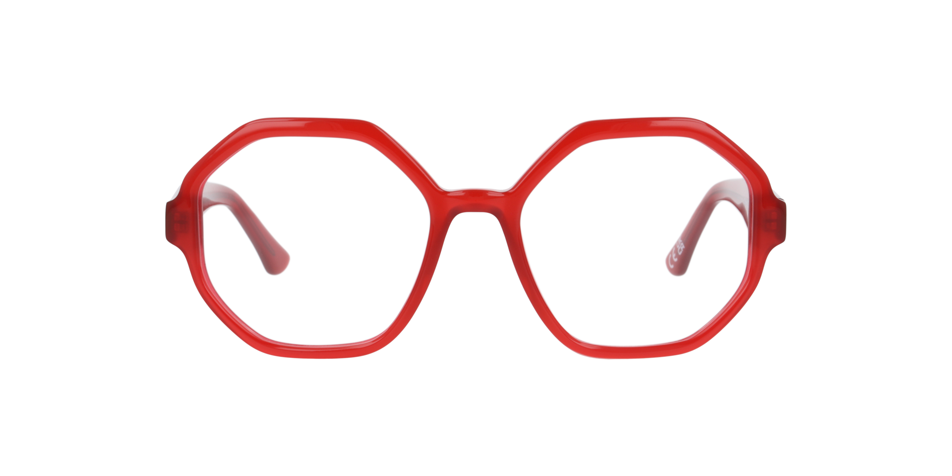 Mabel Milky Red AcetateEyeglass Frames for Glasses Direct, Front View