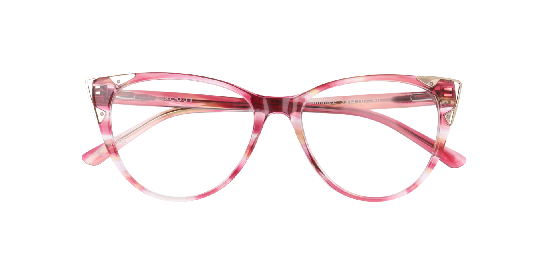 Arabella Pink & Yellow AcetateEyeglass Frames for Glasses Direct, Closed View