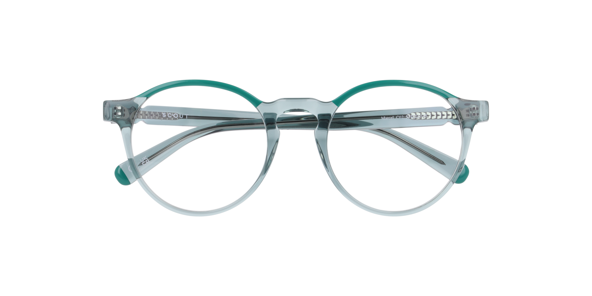 Marcel Green AcetateEyeglass Frames for Glasses Direct, Closed View