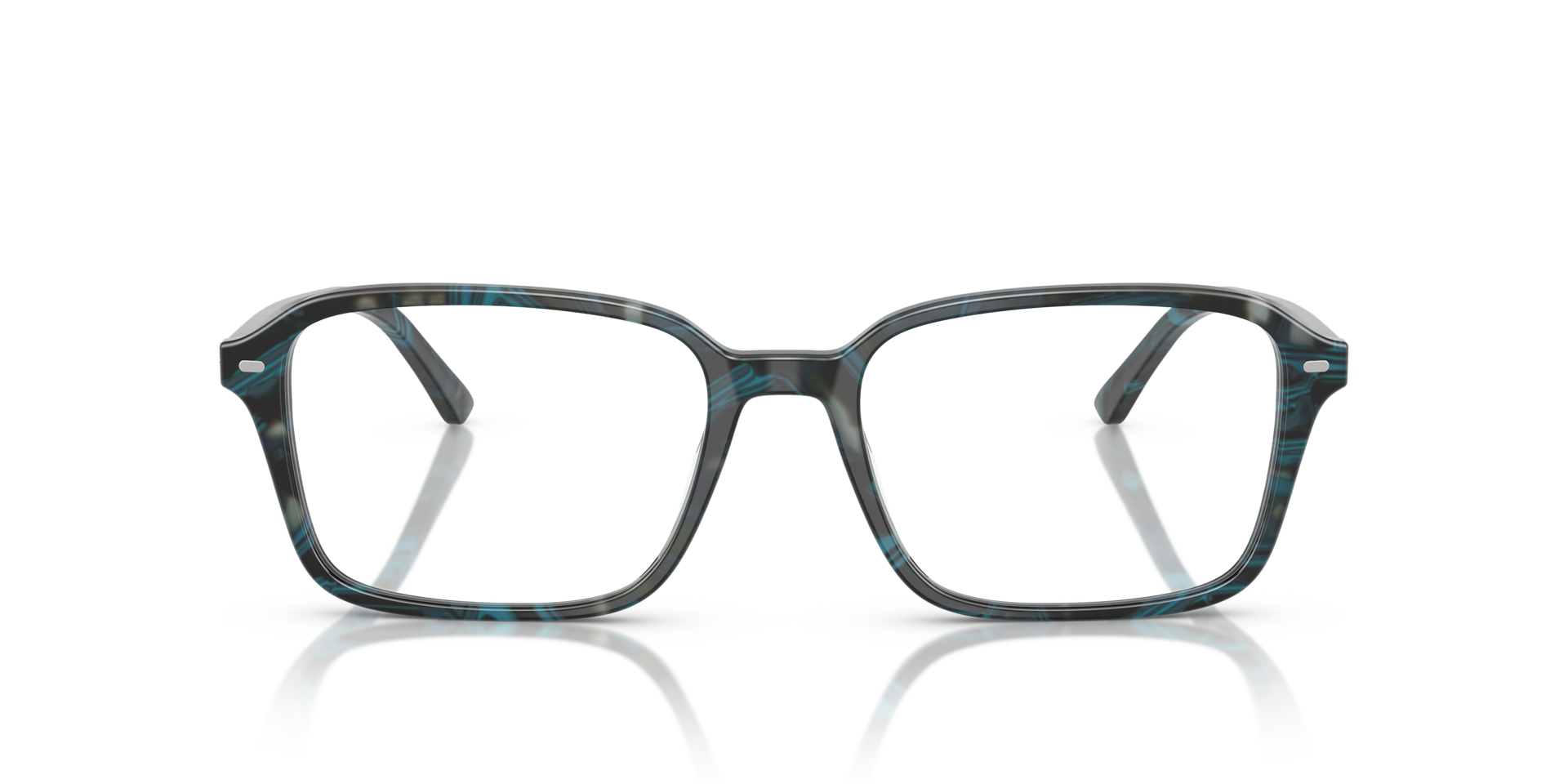 Raimond Optics Transparent Fantasy Blue & Grey AcetateEyeglass Frames for Glasses Direct, Front View