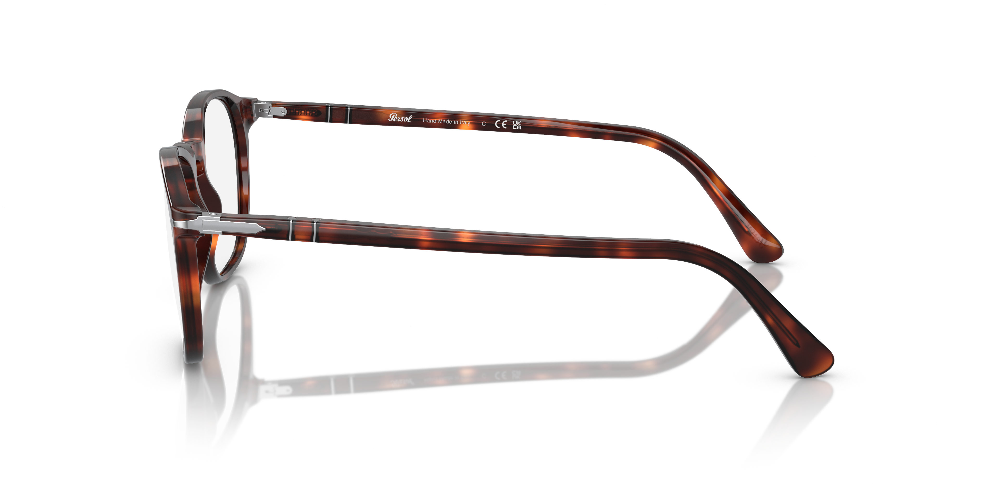 PO3007VM Havana AcetateEyeglass Frames for Glasses Direct, Side View