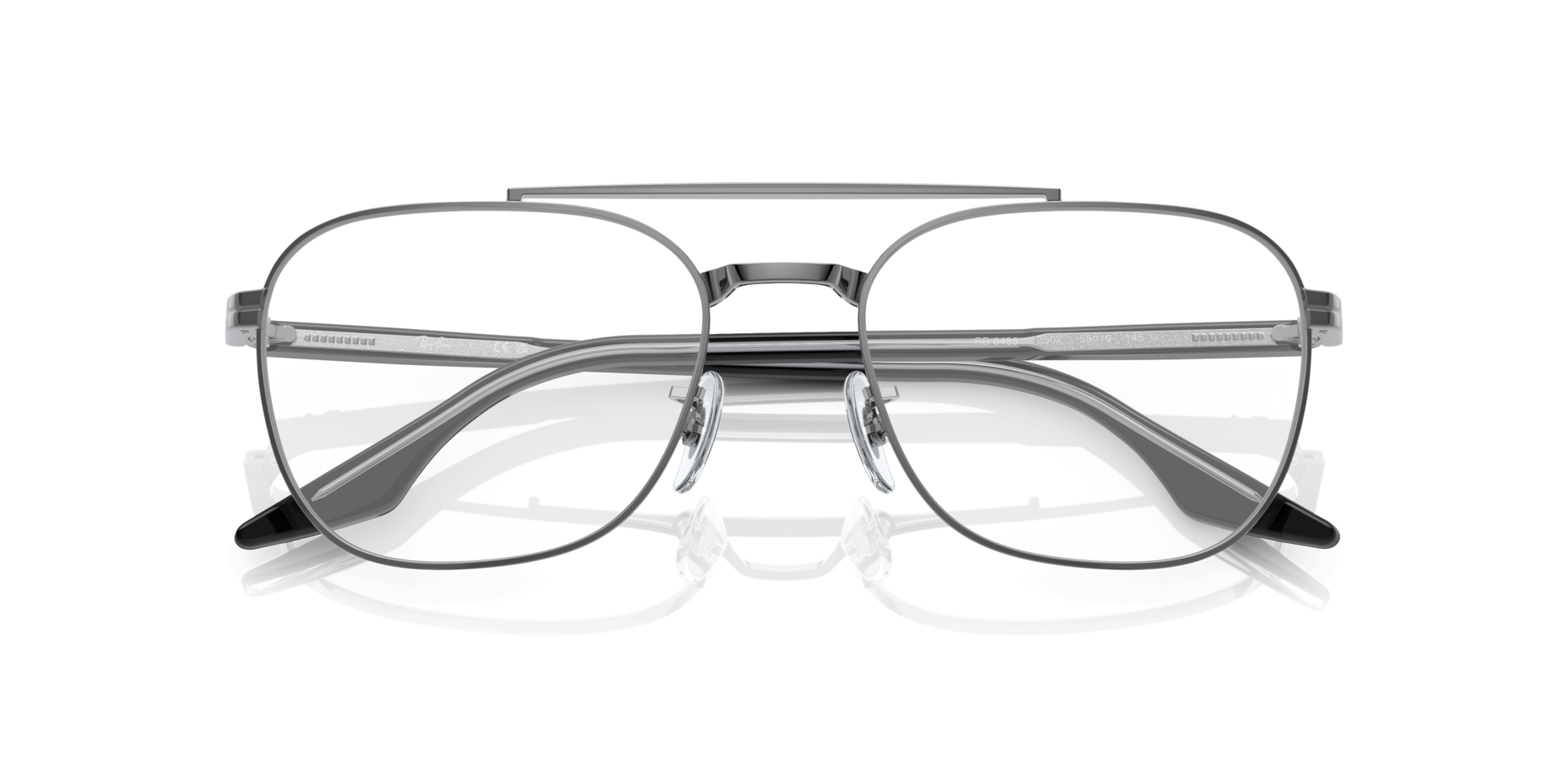 RB6485 Gunmetal MetalEyeglass Frames for Glasses Direct, Closed View