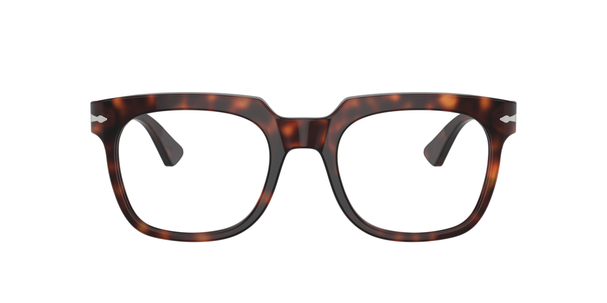 Persol Unisex Havana Pillow Acetate Eyeglasses Online - Full Rim - Po3325v