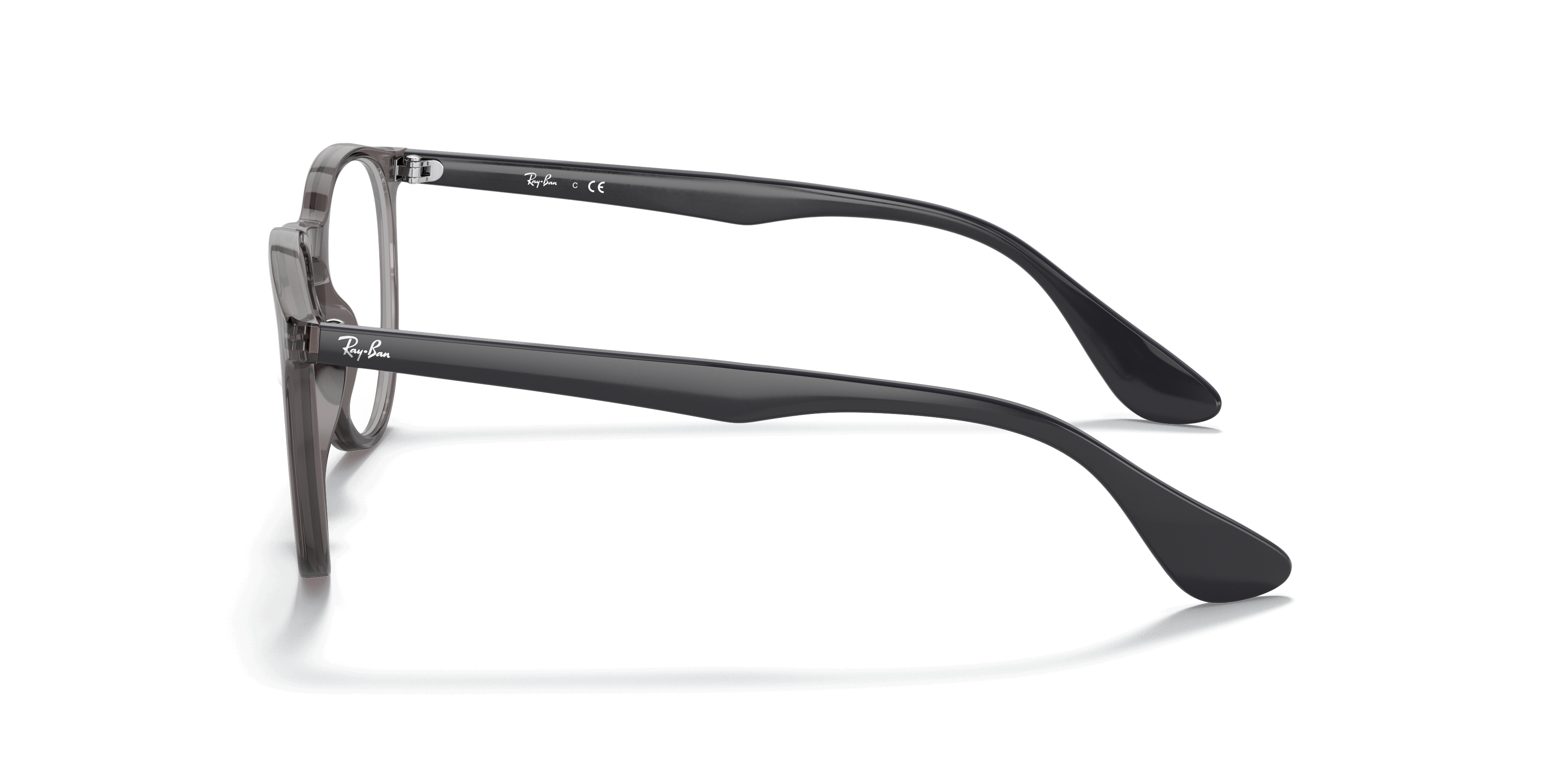 RB7046 Transparent Grey PlasticEyeglass Frames for Glasses Direct, Side View