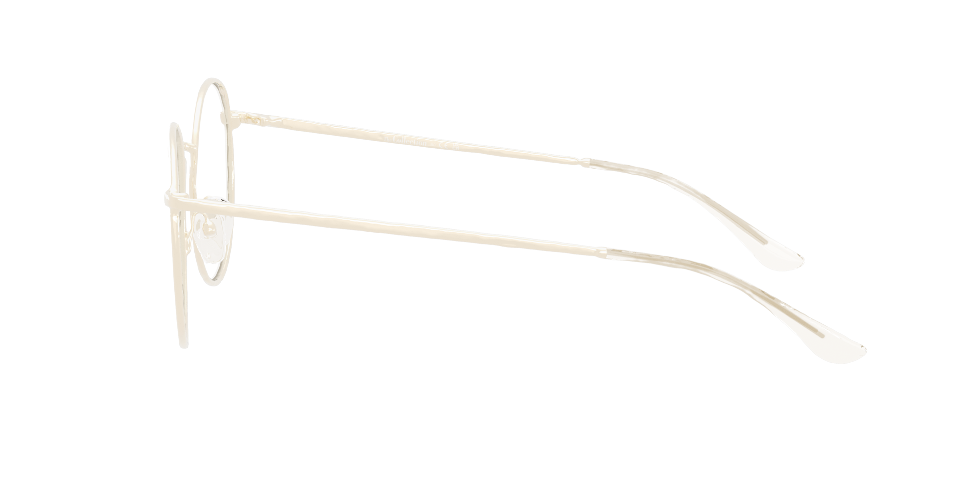 Moon Gold MetalEyeglass Frames for Glasses Direct, Side View