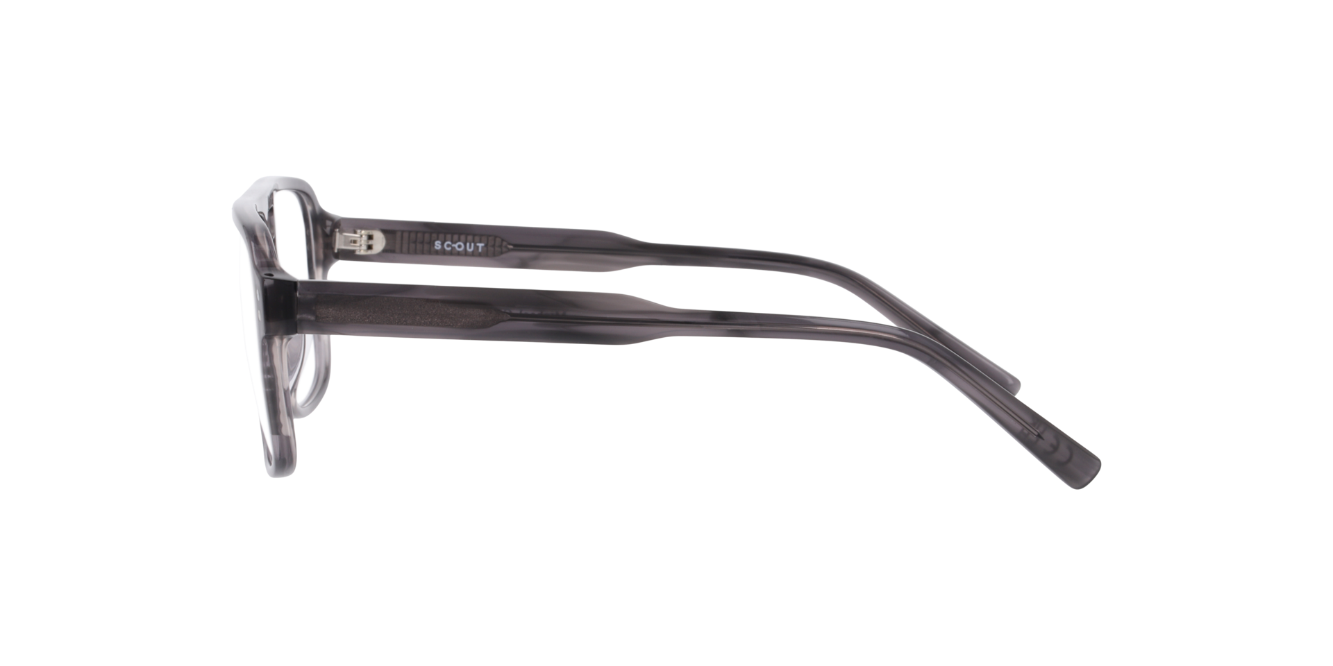 Michael Horn Grey AcetateEyeglass Frames for Glasses Direct, Side View