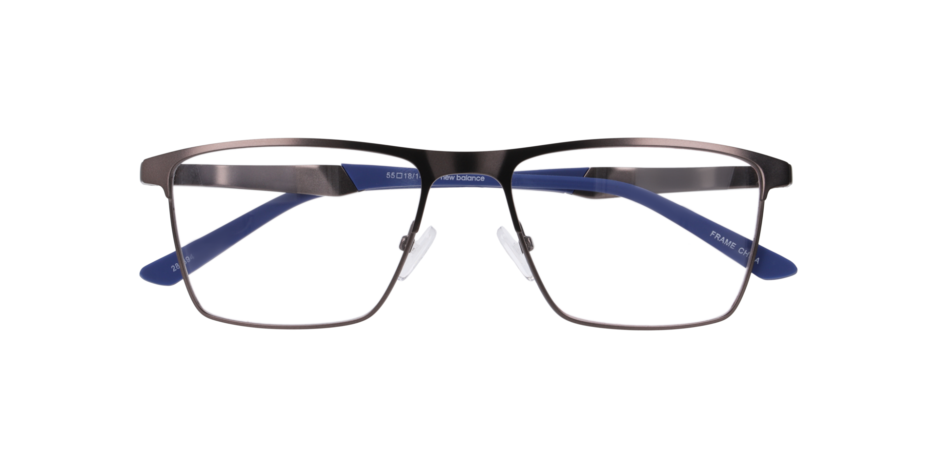 Nb4191 Gunmetal Blue MetalEyeglass Frames for Glasses Direct, Closed View