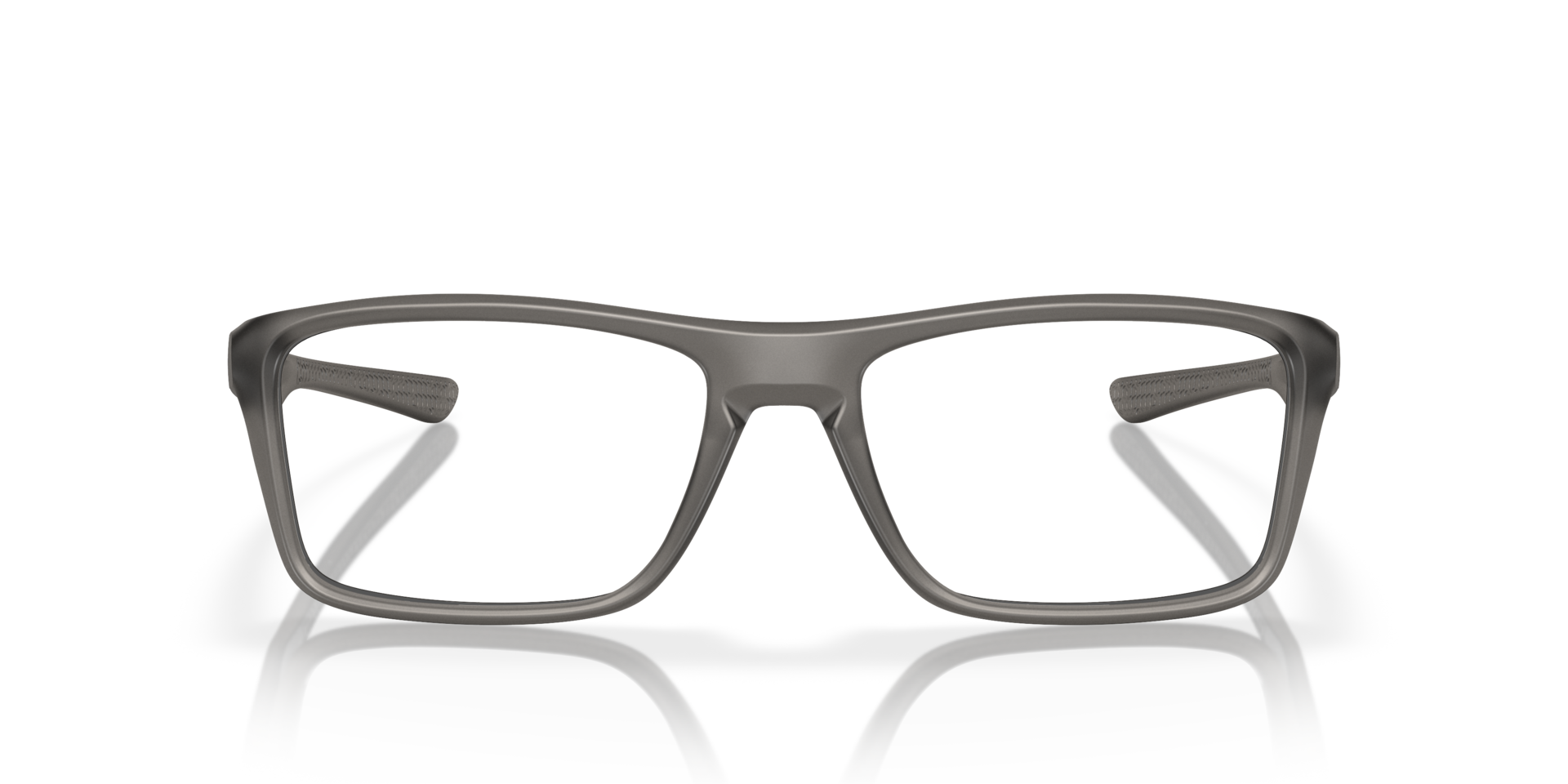 Rafter Satin Grey Smoke PlasticEyeglass Frames for Glasses Direct, Front View