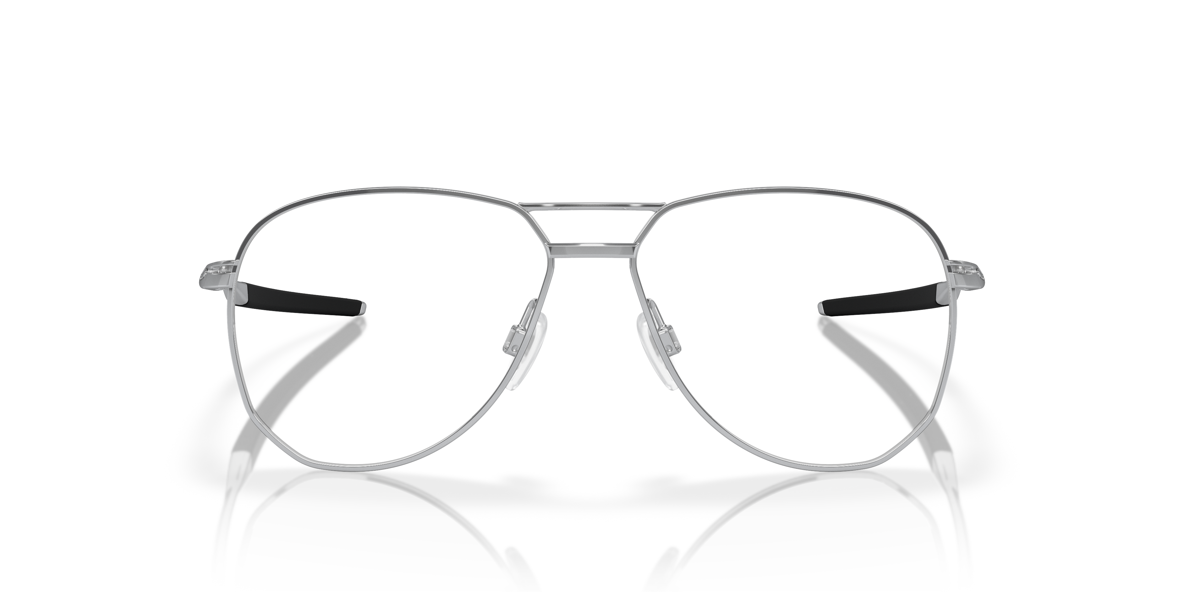 Contrail TI Polished Chrome TitaniumEyeglass Frames for Glasses Direct, Front View