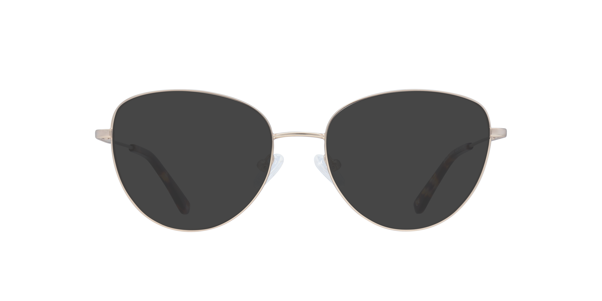 Bella Matte Gold MetalEyeglass Frames for Glasses Direct, with Tinted Lenses