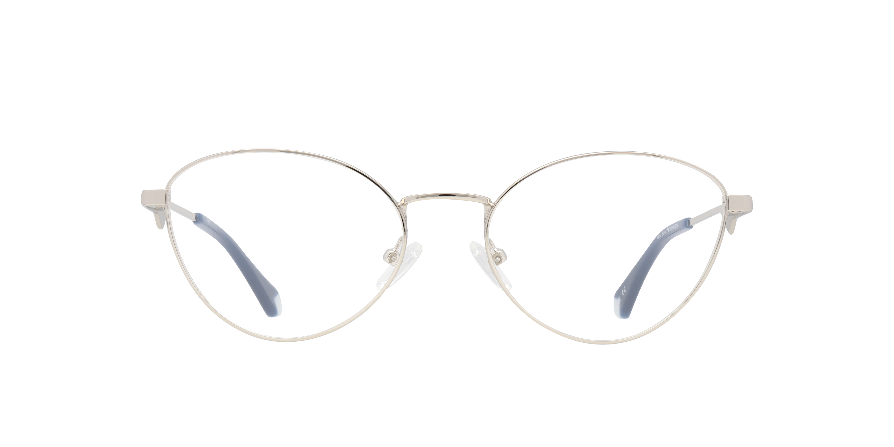 Gina Silver MetalSunglass Frames for Glasses Direct, Front View