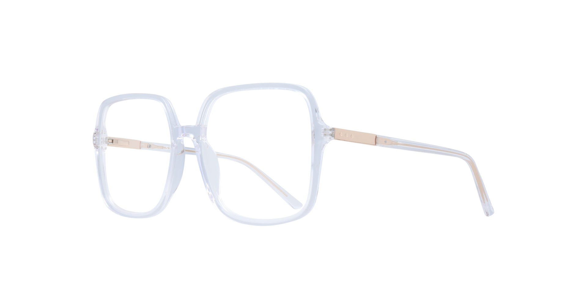 Calina Crystal AcetateEyeglass Frames for Glasses Direct, Angle View