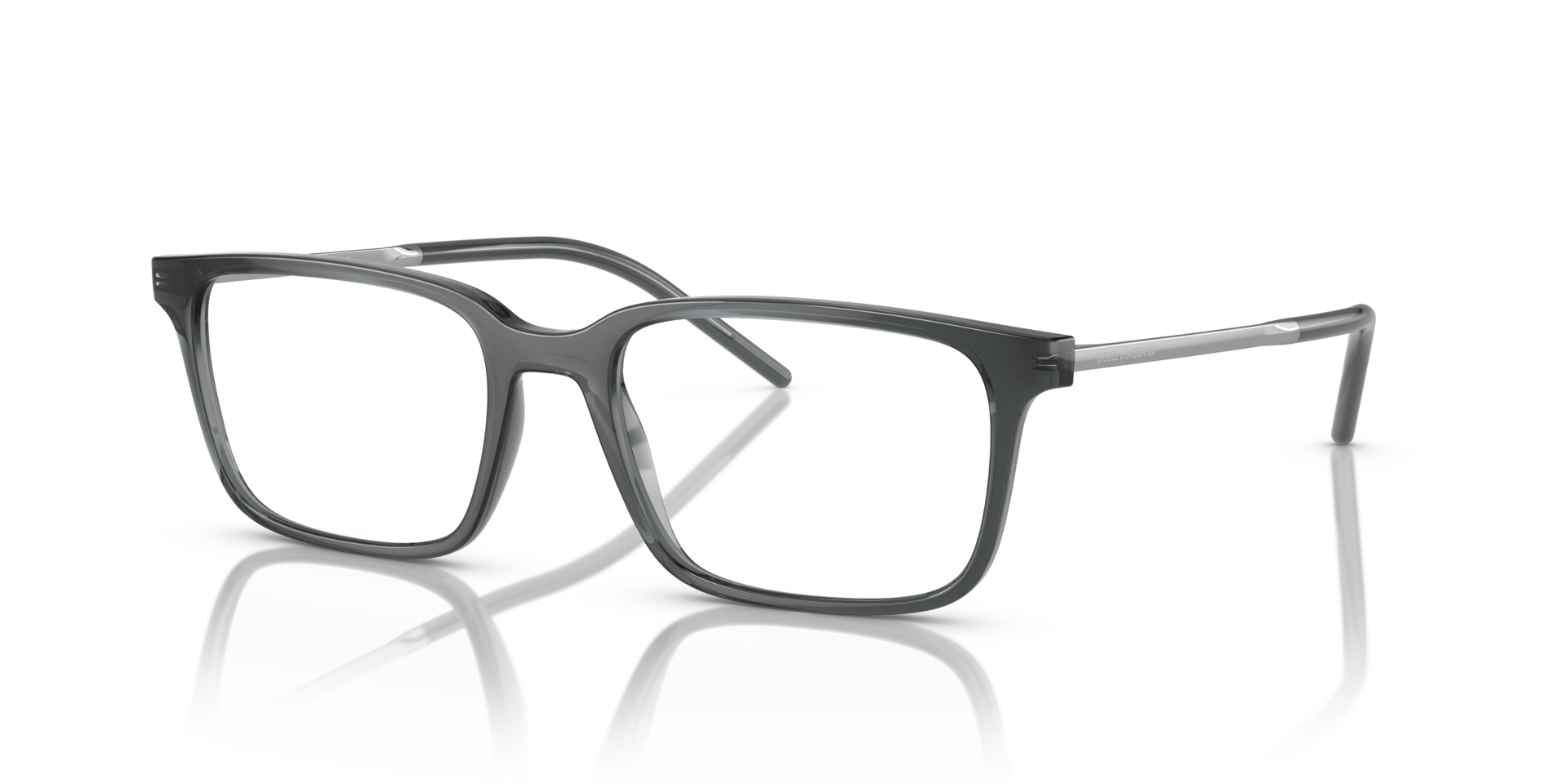 DG5099 Transparent Grey PlasticEyeglass Frames for Glasses Direct, Angle View
