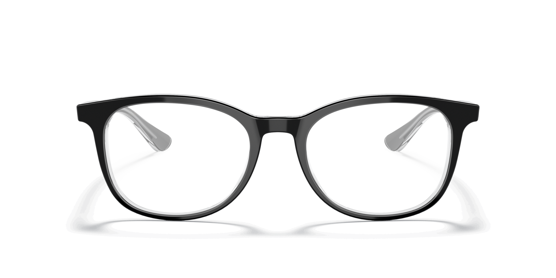 RB5356 Optics Black On Transparent AcetateEyeglass Frames for Glasses Direct, Front View