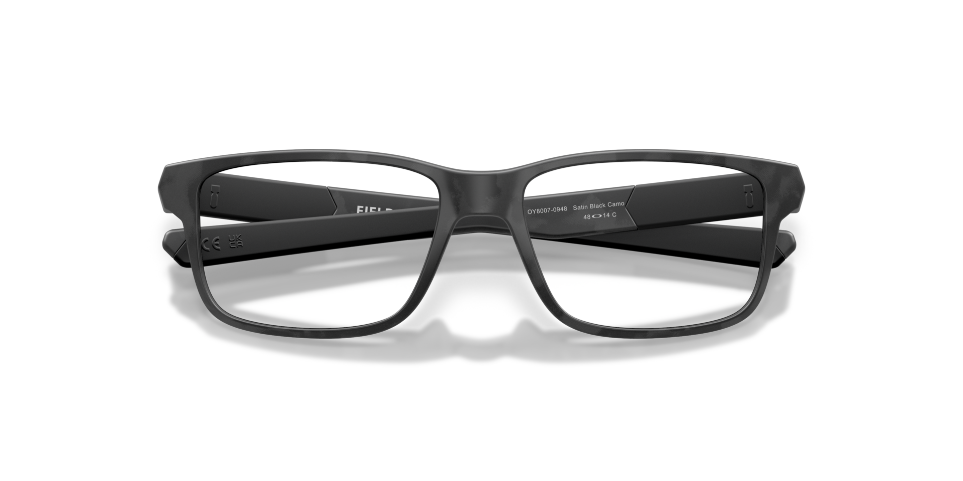 Field Day (Youth Fit) Satin Black Camo PlasticEyeglass Frames for Glasses Direct, Closed View