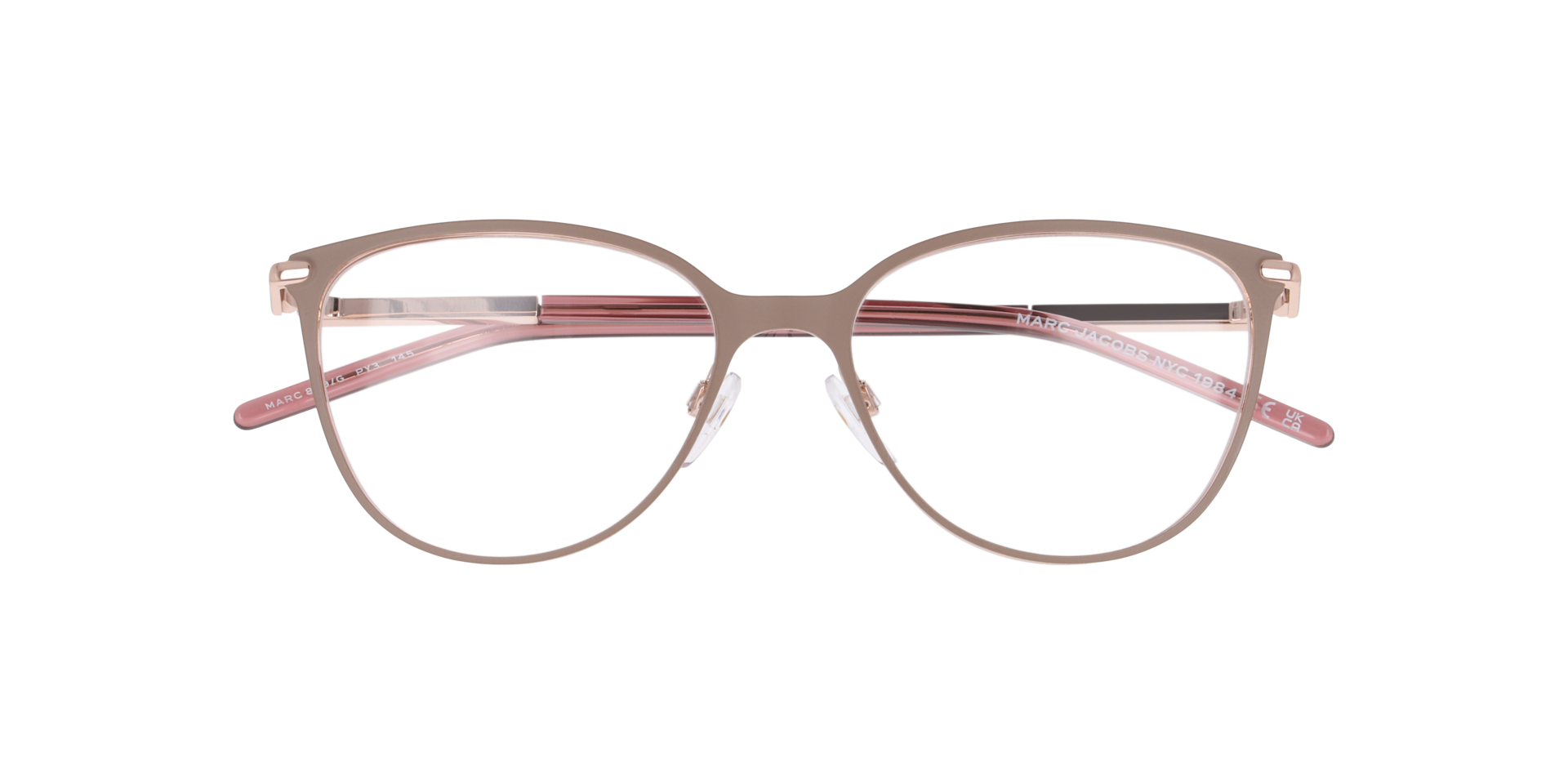 MARC 869/G Gold Dark MetalEyeglass Frames for Glasses Direct, Closed View