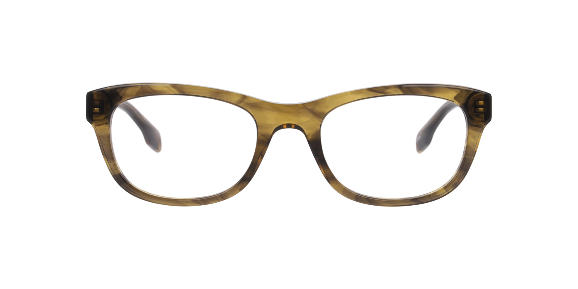 Nathanael Horn Khaki AcetateEyeglass Frames for Glasses Direct, Front View