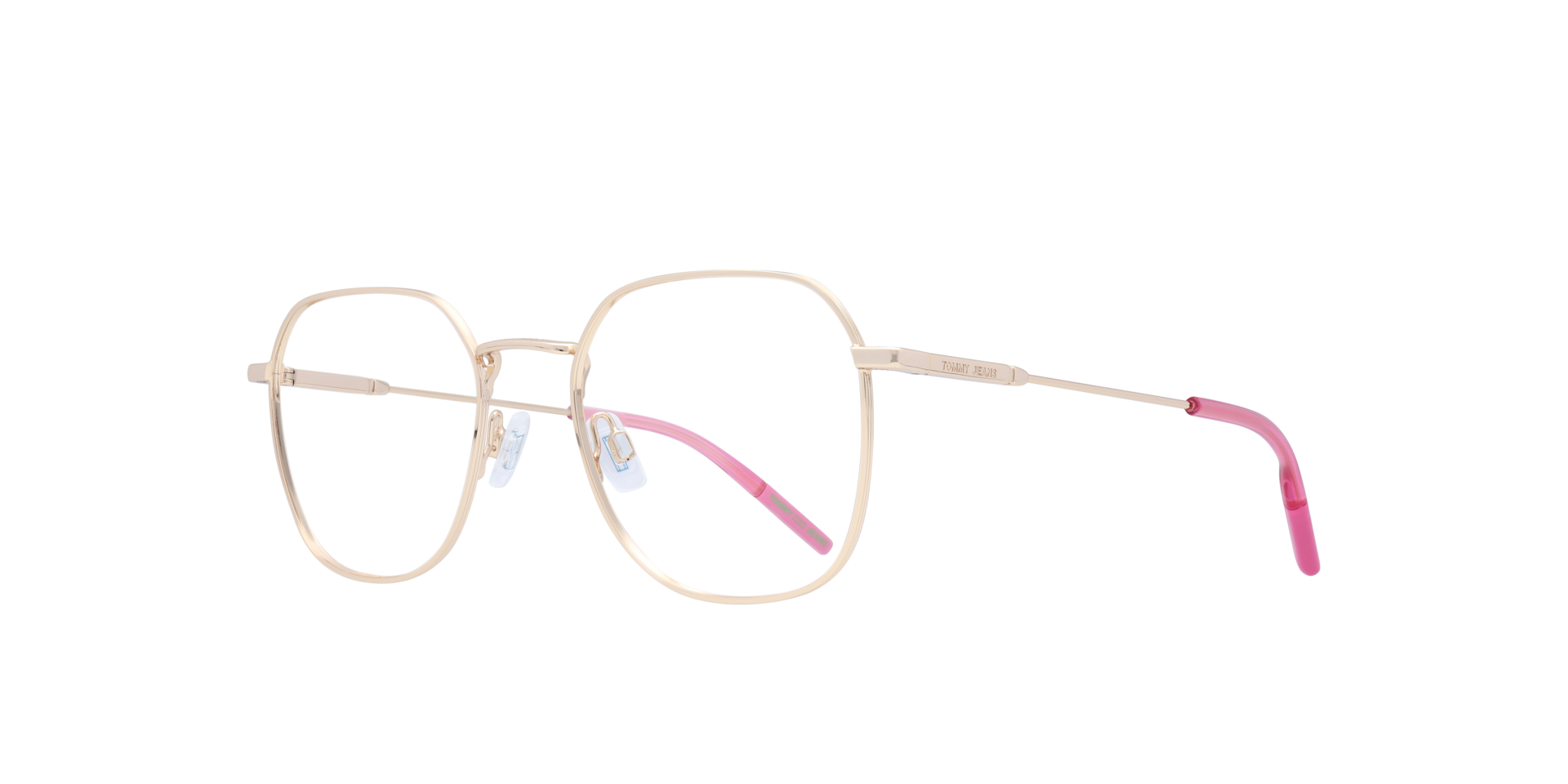 TJ 0091 Gold MetalEyeglass Frames for Glasses Direct, Angle View