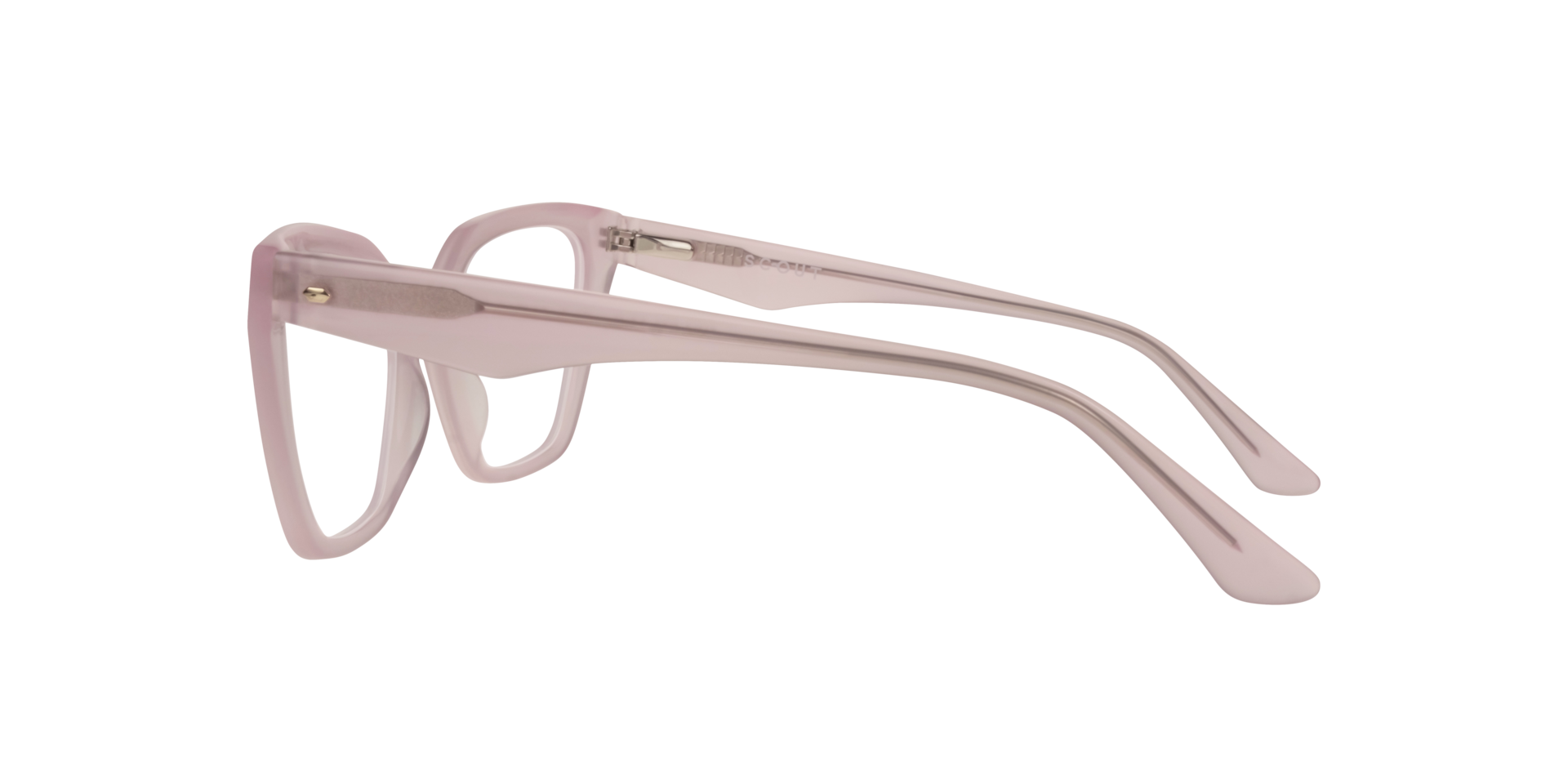 Helen Milky Pink AcetateEyeglass Frames for Glasses Direct, Side View