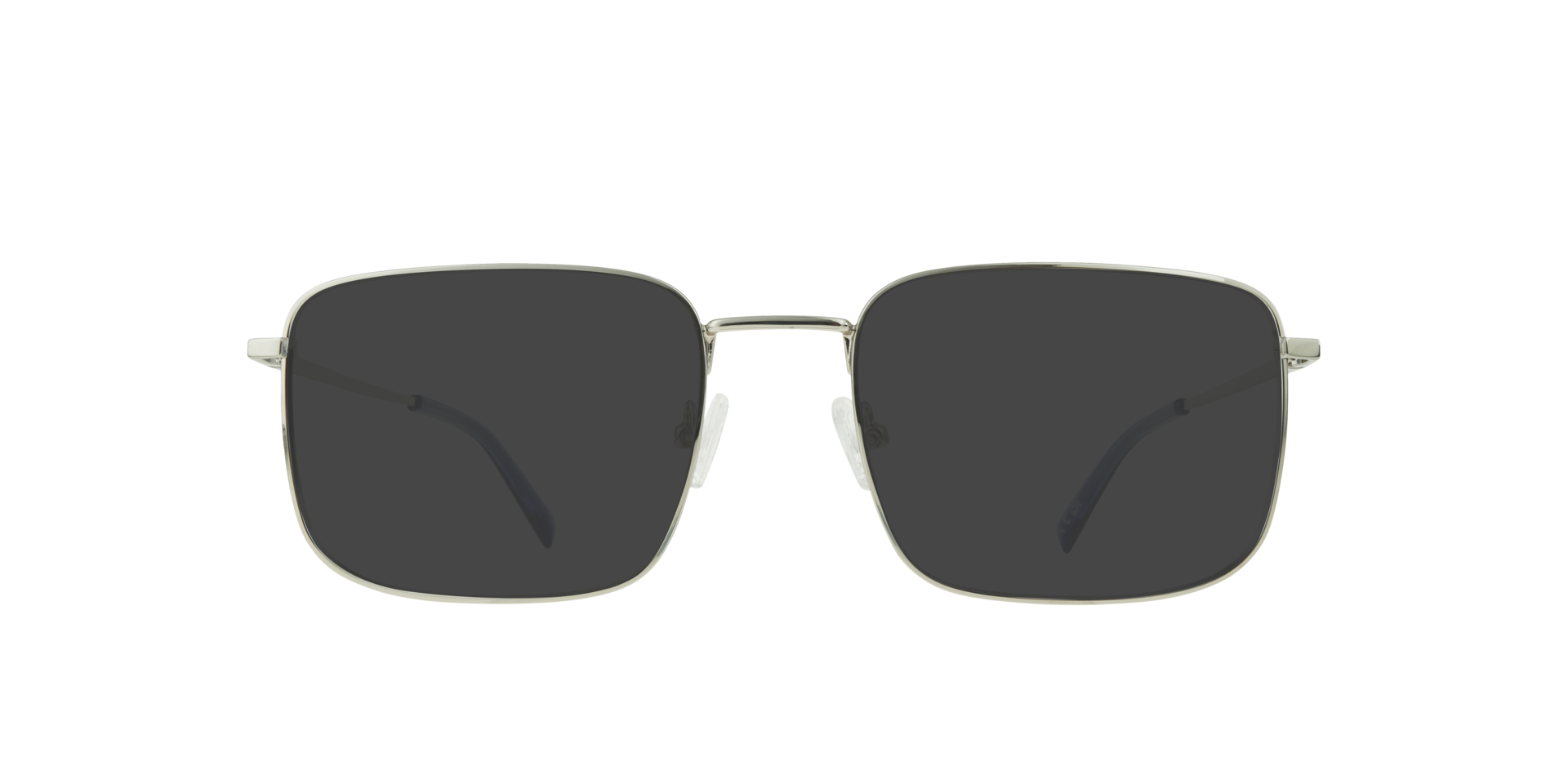John Shiny Silver MetalEyeglass Frames for Glasses Direct, with Tinted Lenses