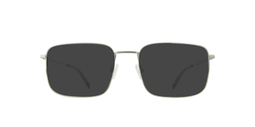 Shiny Silver John -  Metal Sunglasses