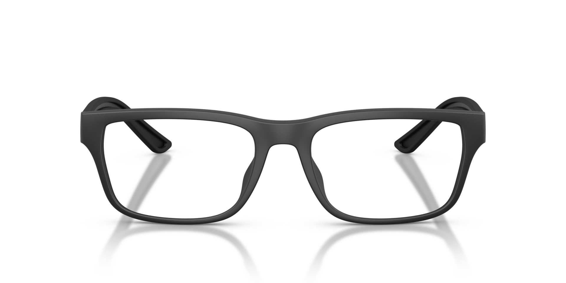 EA3276U Rubberized Matte Black PlasticEyeglass Frames for Glasses Direct, Front View