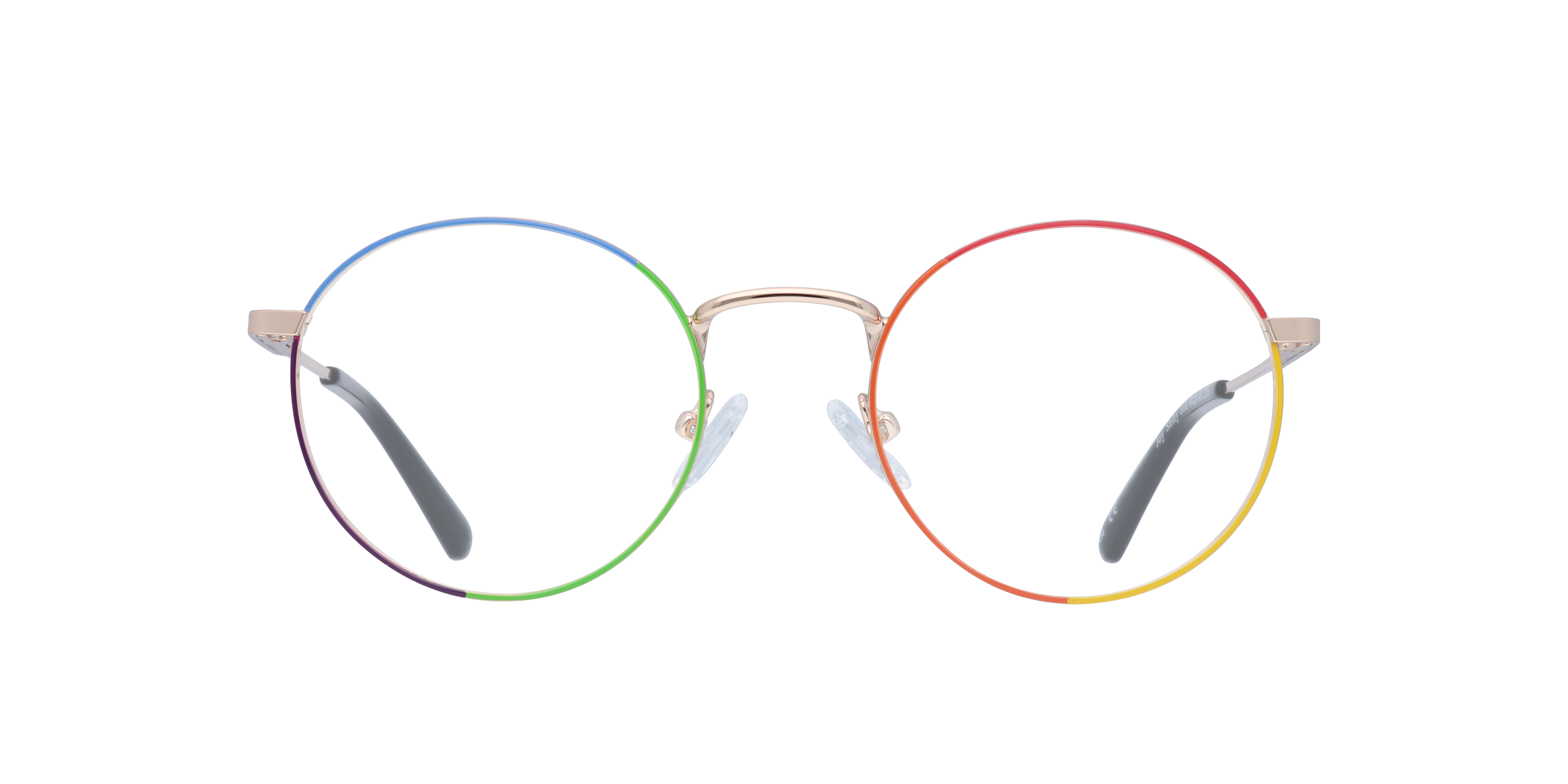 Joy Shiny Gold MetalEyeglass Frames for Glasses Direct, Front View