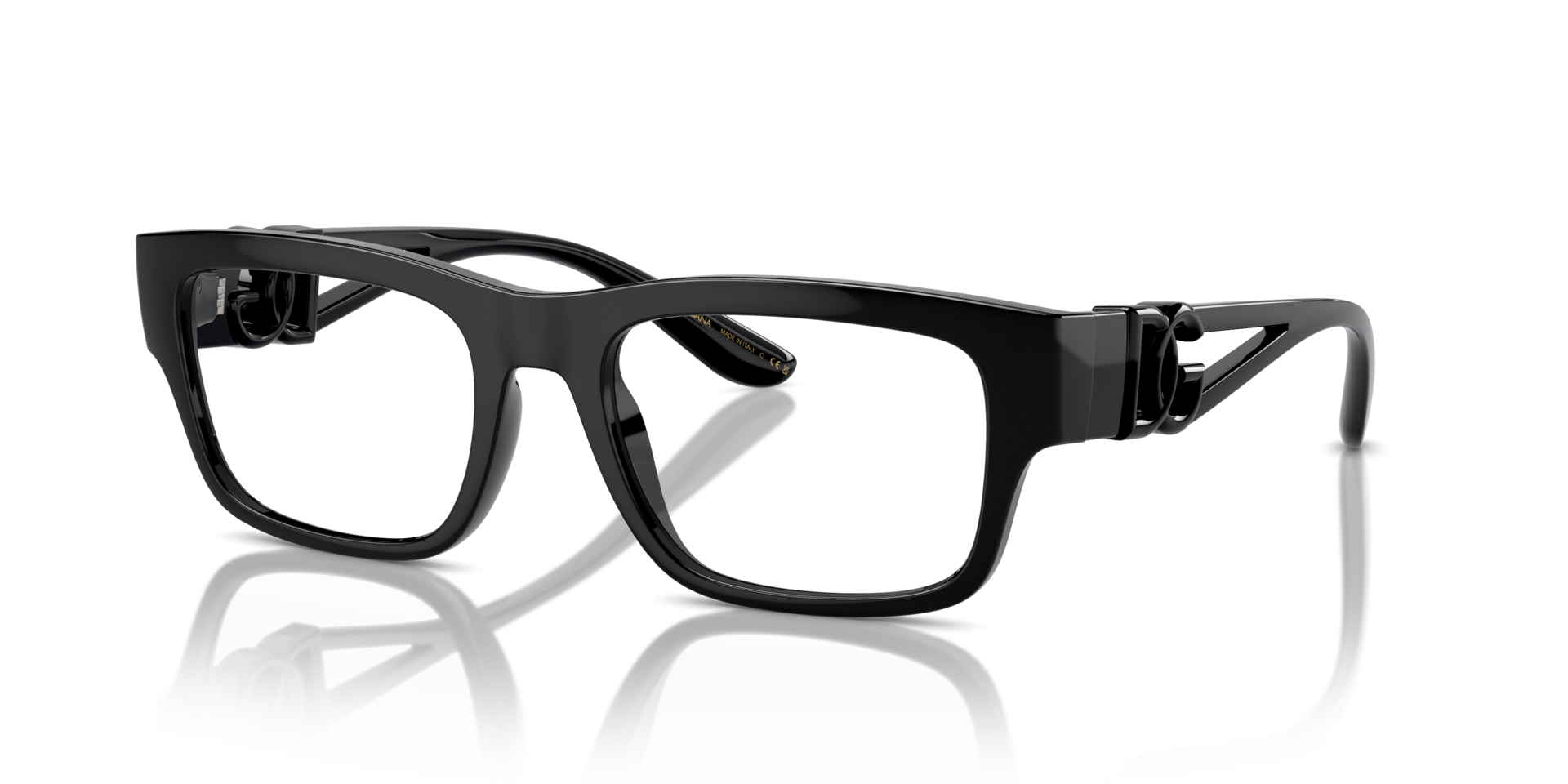 DG5110 Black PlasticEyeglass Frames for Glasses Direct, Angle View