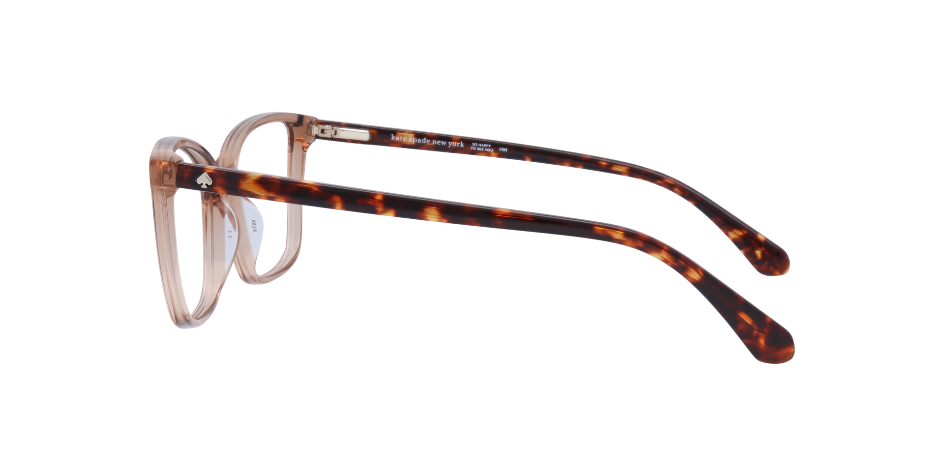 Tianna Tortoise Yellow AcetateEyeglass Frames for Glasses Direct, Side View