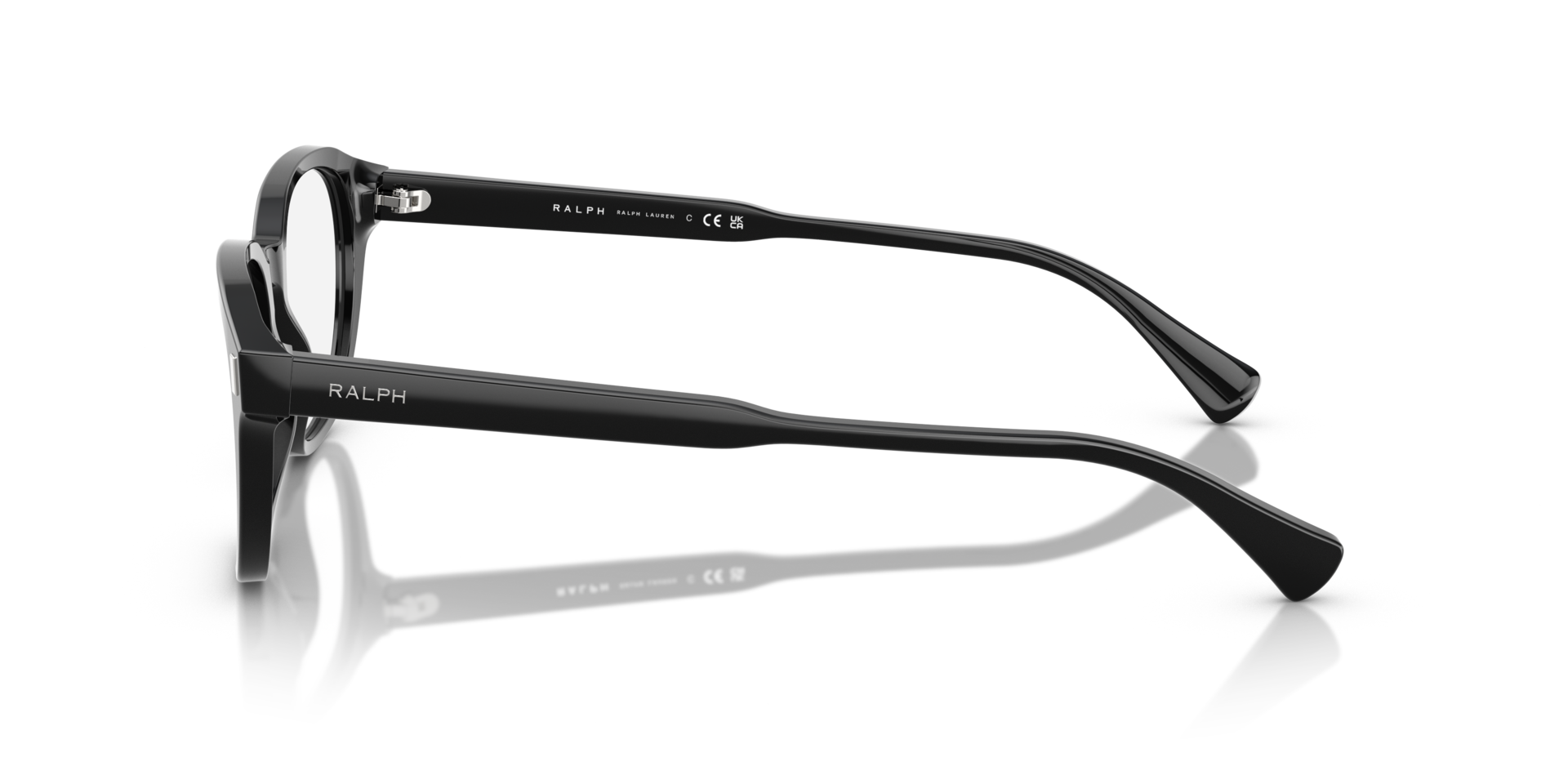 RA7172U Shiny Black AcetateEyeglass Frames for Glasses Direct, Side View
