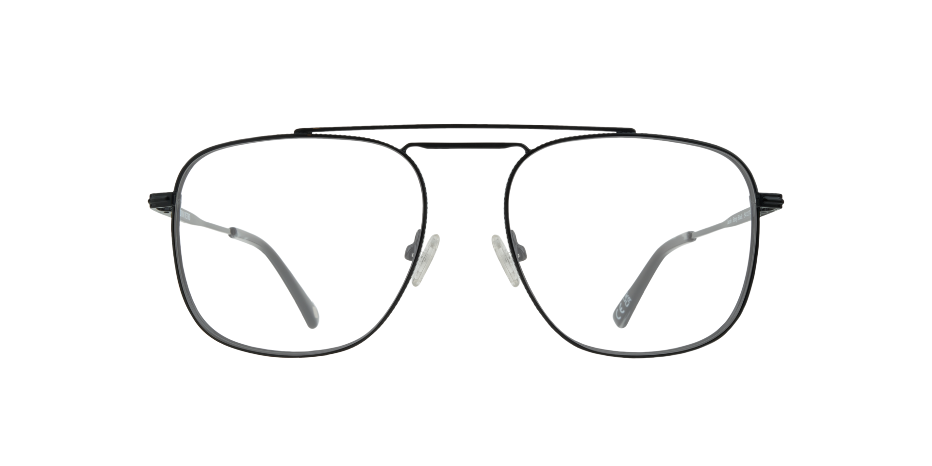 Jacob Shiny Black MetalEyeglass Frames for Glasses Direct, Front View