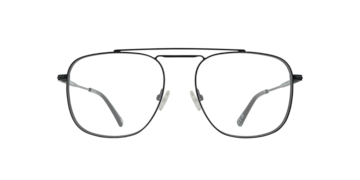 Shiny Black Jacob -  Metal Glasses
