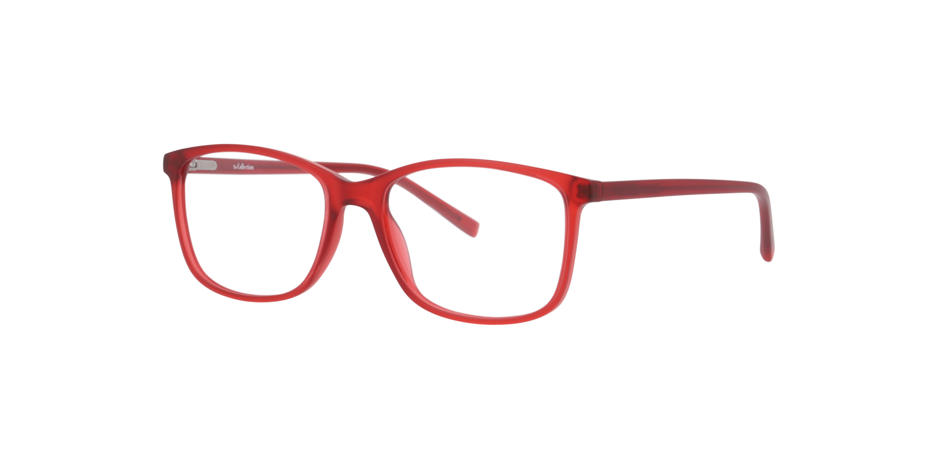 Jax Red PlasticEyeglass Frames for Glasses Direct, Angle View