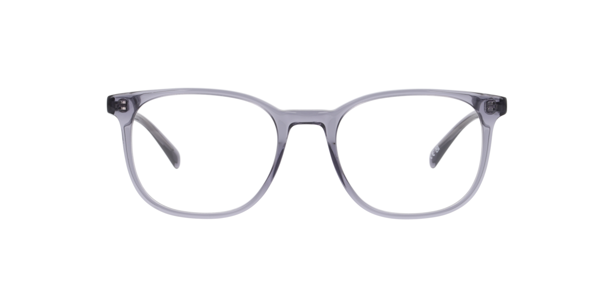 Scout Unisex Crystal Grey Square Acetate Eyeglasses Online - Full Rim - Miles