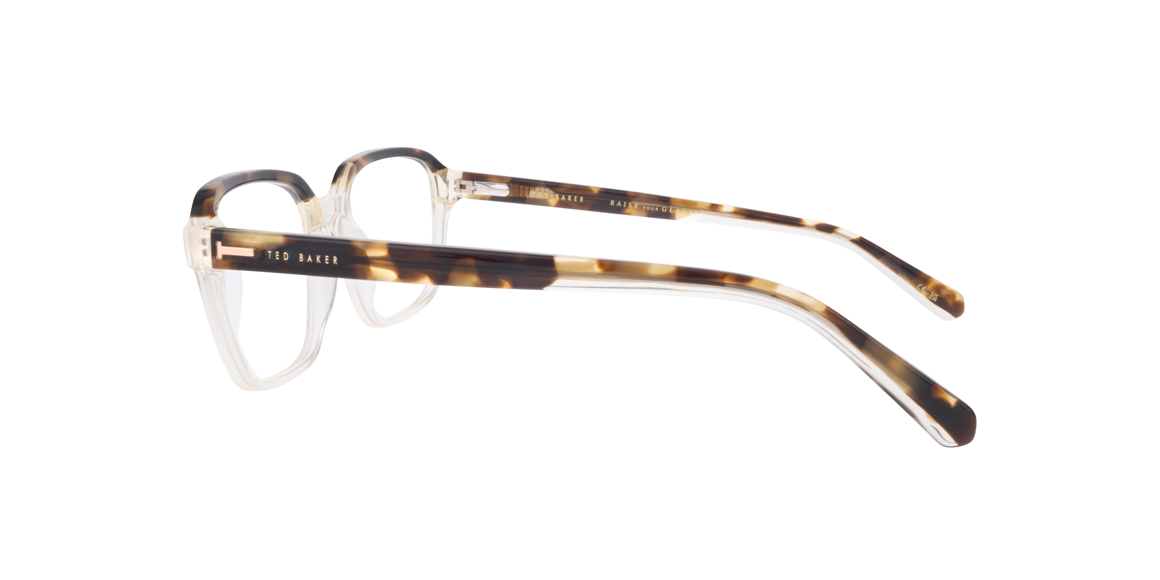 TB8260 Brown AcetateEyeglass Frames for Glasses Direct, Side View