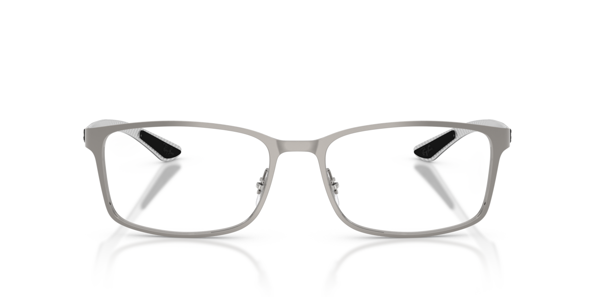 Ray-Ban Unisex Gunmetal Rectangle Metal Eyeglasses Online - Full Rim - Rb8424
